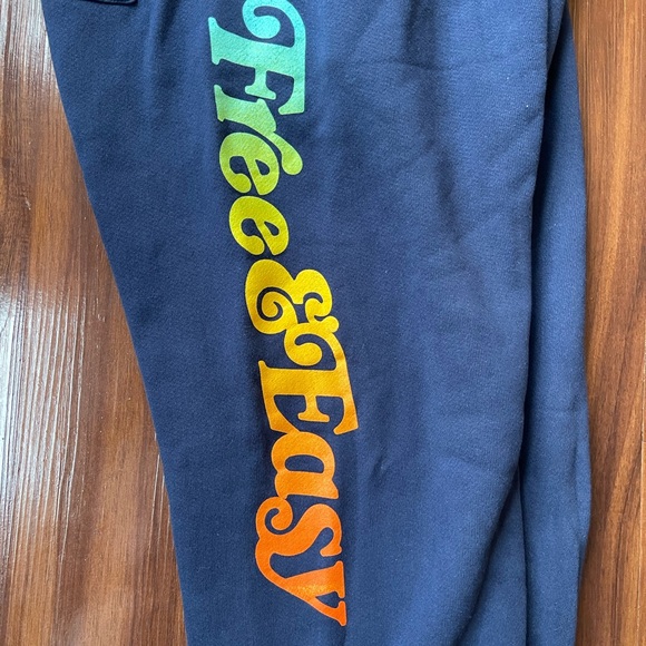 Free & Easy Large Navy Sweatpants - Picture 5 of 9